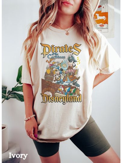 Vintage Pirates of the Caribbean Disneyland Shirt, Pirates Matching Family Shirt