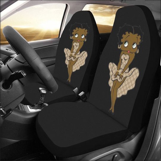 Betty Boop Afro American Car Seat Cover Travelling Sexy Gifts For Her