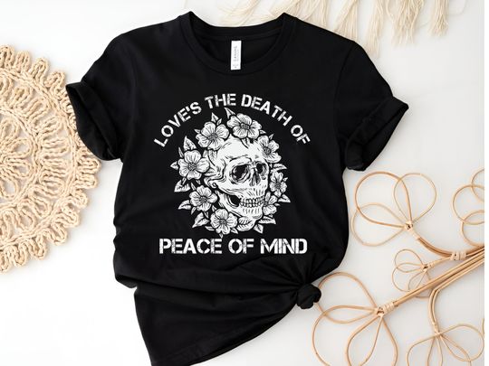 Bad Omens Love's The Death Of Peace Of Mind T-Shirt, Bad Omen Tee