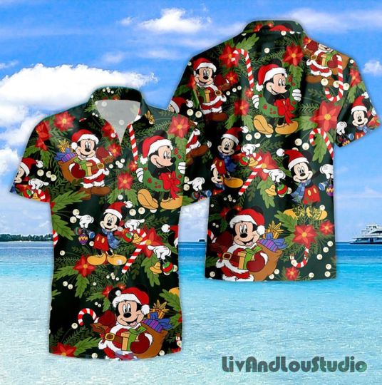 Funny Mickey Disney Christmas Hawaiian Shirt