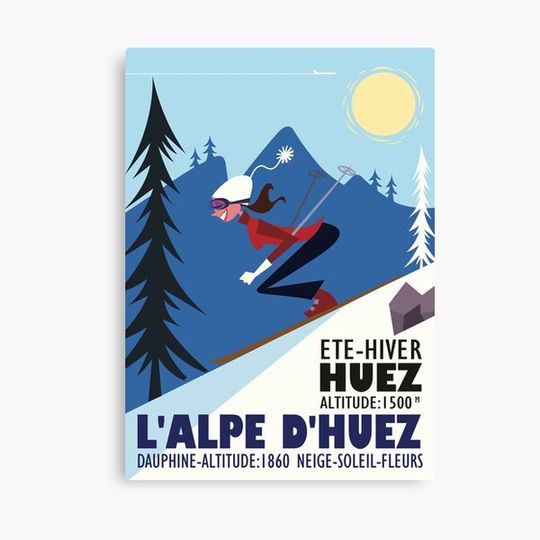 L'Alpe D'Huez poster Canvas