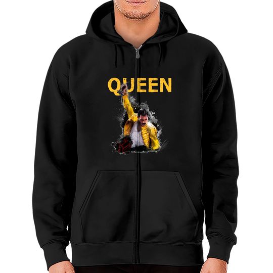 Queen Freddie Mercury Zip Hoodies