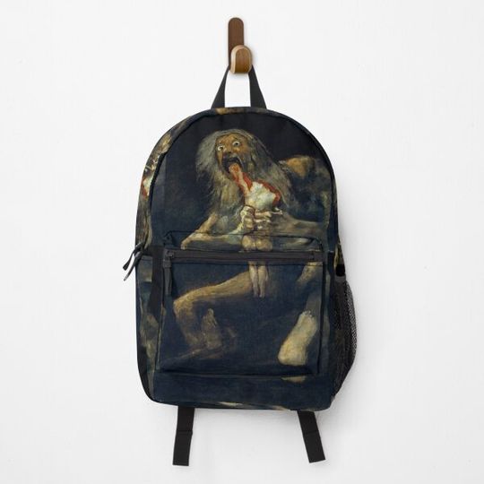 Saturn Devouring His Son by Francisco Goya Backpack