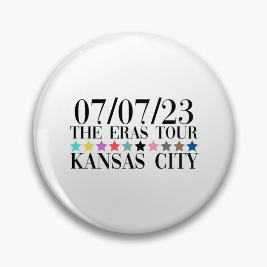 Taylor The Eras Tour Kansas City night 1 Pin Button