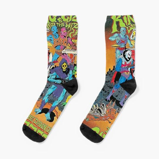 King Gizzard and The Lizard Wizard Dawn of Gizzfest Socks