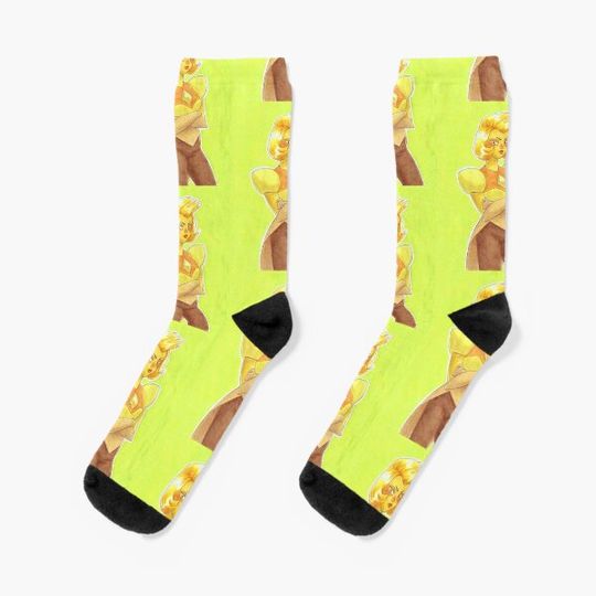Yellow diamond Socks