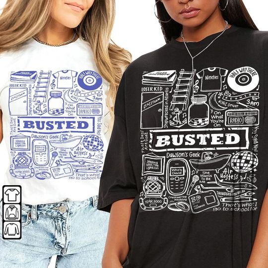 Busted Band T-shirt, 20th Anniversary Greatest Hits UK Arena Tour 2023, Album Concert Merch