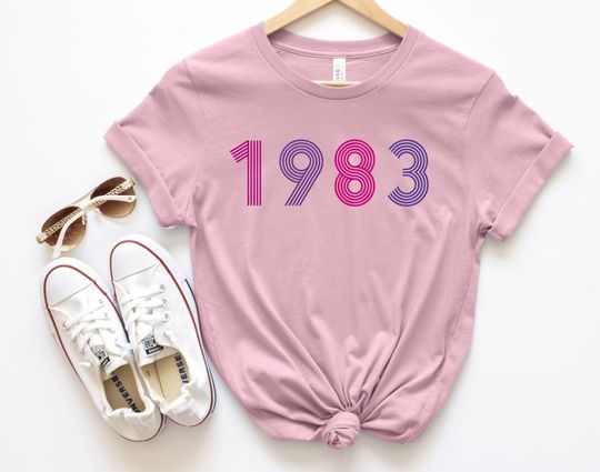 40th Birthday T-shirt, 1982 T-shirt, Birthday Gift for Women, Birthday Gift for Men, Limited Edition Birthday T Shirt, Birthday T-shirt,1983