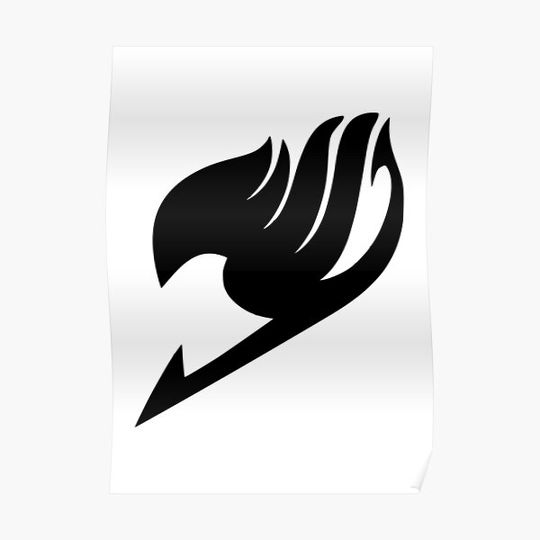 Fairy Tail Logo (Black) Premium Matte Vertical Poster