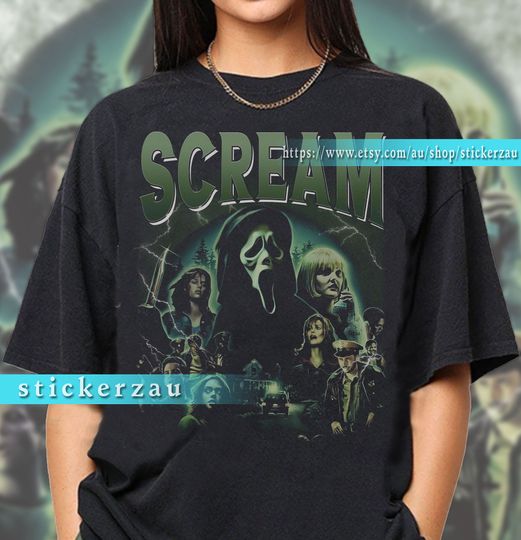 Scream Movie Vintage Shirt - vintage clothing, vintage t shirt, vintage