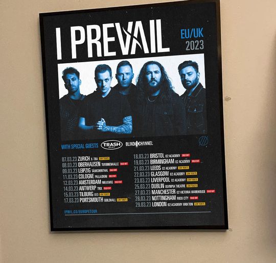 I Prevail  Tour 2023 Poster