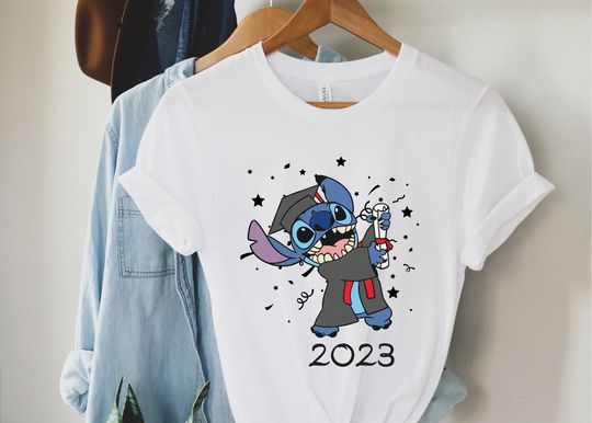 Stitch Graduation 2023 Theme Shirt, Cute Stitch Graduation Tee, Disney Graduation Gifts