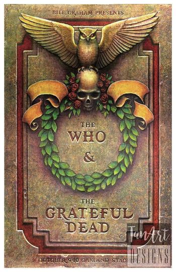 The Who + Grateful Dead Concert Poster