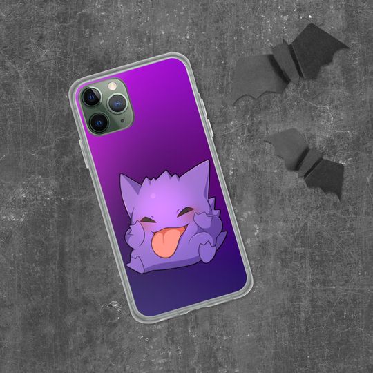 iPhone Compatible Case Gengar | PKM | Ghost-Type | Purple Gradient