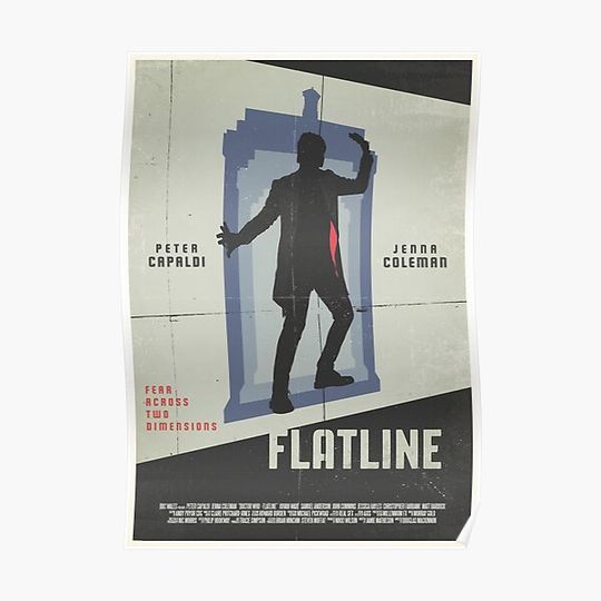 Flatline Premium Matte Vertical Poster