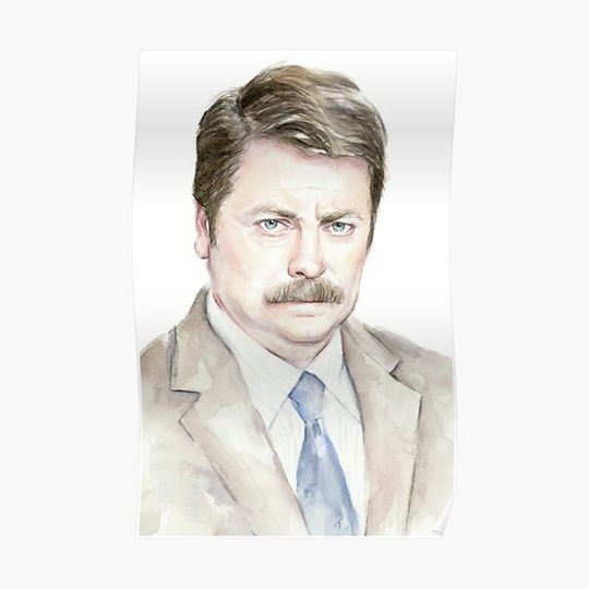 Ron Swanson . swanson . Ron Swanson Of Greatness . Greatness Premium Matte Vertical Poster