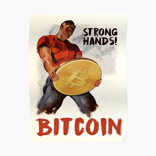 Bitcoin - Strong Hands 2! Premium Matte Vertical Poster