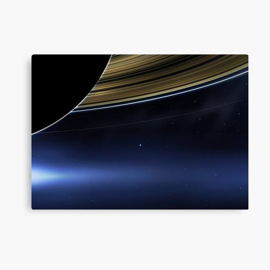 Pale Blue Dot — NASA Cassini, Saturn [HQ-quality] Canvas