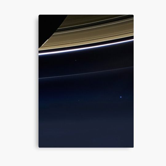 Pale Blue Dot — Cassini ⛔ HQ-quality Canvas
