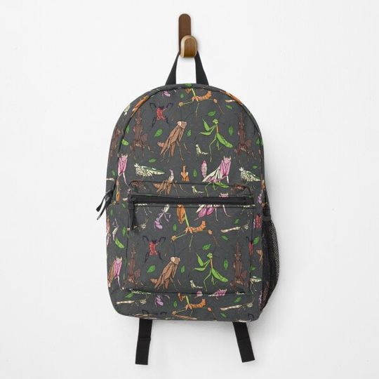 praying mantis pattern Backpack