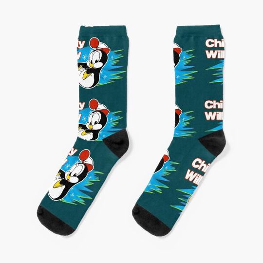 Cute Vintage Chilly Willy Throwback Tribute Socks