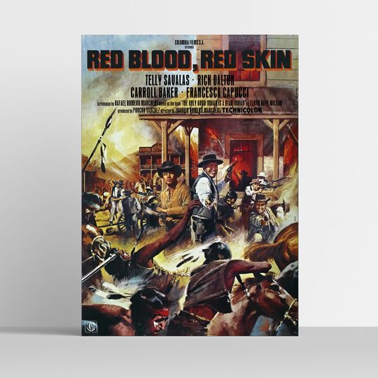 Rick Dalton: Red Blood, Red Skin // Leonardo DiCaprio Premium Matte Vertical Poster