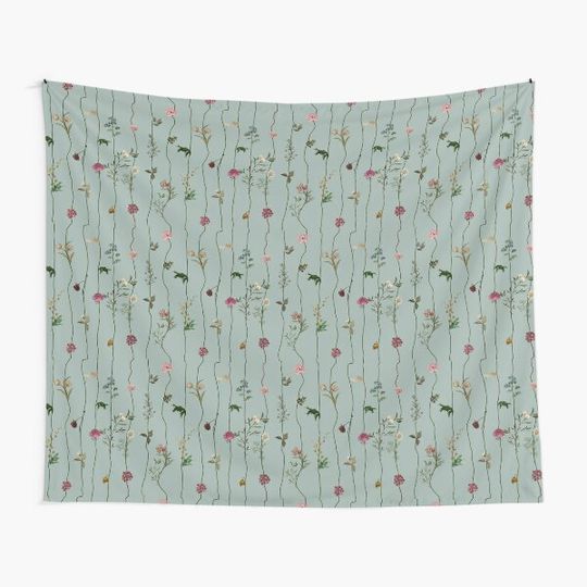 Floral chain Tapestry