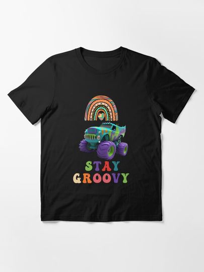 Stay Groovy 60s Outfit 70s Theme Costume Cute Rainbow Hippie  | Essential T-Shirt 