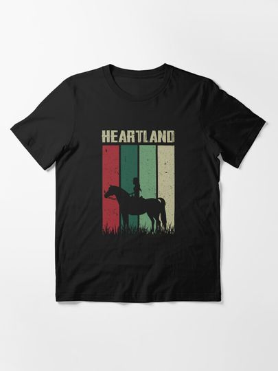vintage sunset heartland, cowgirl | Essential T-Shirt 