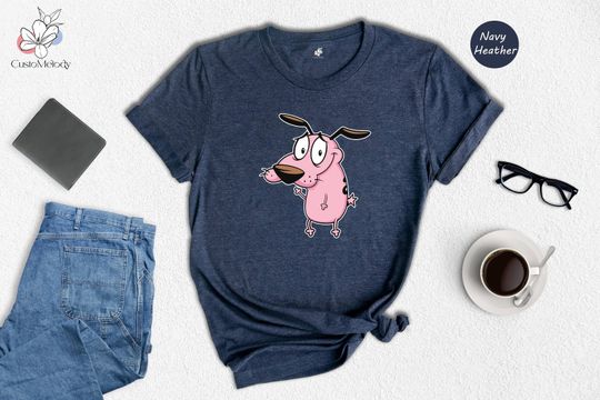 Courage the Cowardly Dog Shirt, 90's TV Shows Shirt, Courage Cartoon Tee