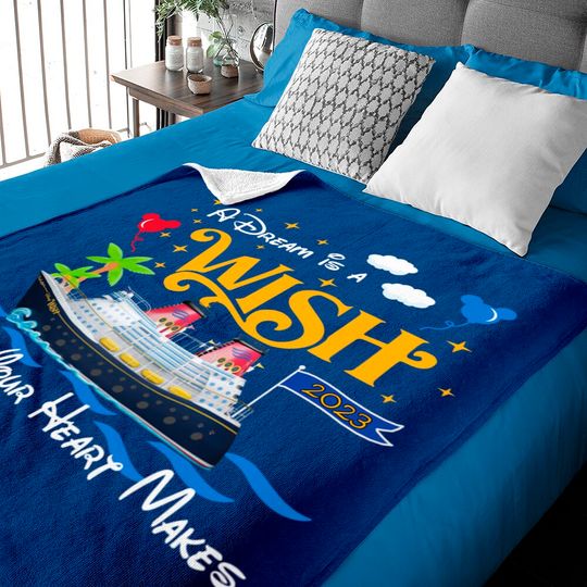 Dream is a Wish your heart make Baby Blankets, Disney cruise line Baby Blankets, Family Cruise Baby Blankets