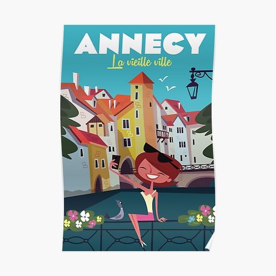 Annecy poster Premium Matte Vertical Poster