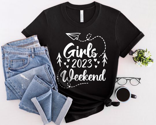Girls Weekend 2023 Shirt, Cute Girls Trip 2023 Tees, Girls Trip Matching Shirts, Girls Vacation Vneck, Vacay Mode T-Shirts, Girl's Vacation