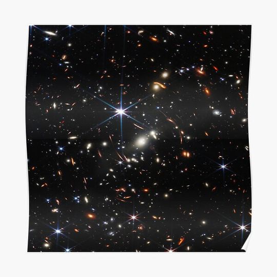 Cosmic Cliffs Carina Nebula. James Webb Premium Matte Vertical Poster