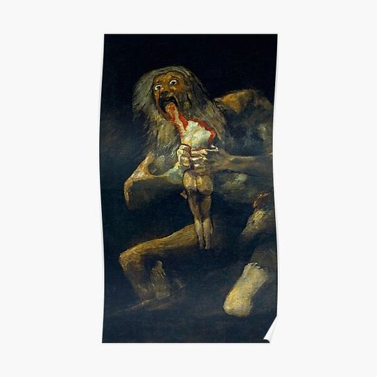 Francisco Goya  - Saturn Devouring His Son Premium Matte Vertical Poster