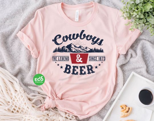 Cowboys and Beer Shirt, CCOORS Banquet Rodeo Western Tshirt,