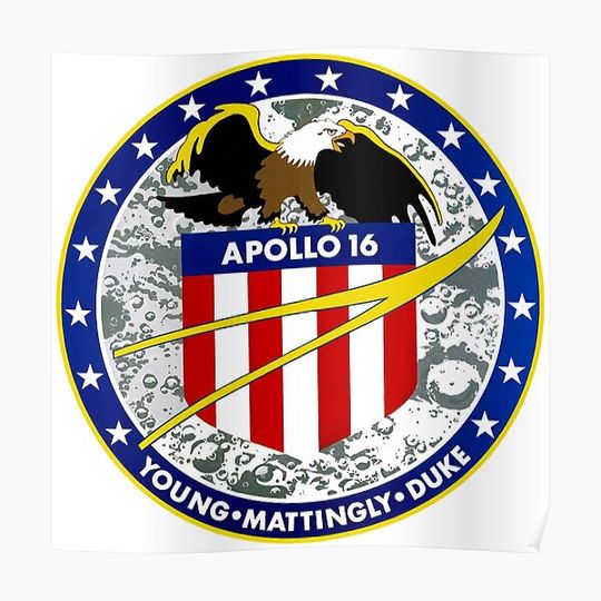 Apollo 16 Mission Logo Premium Matte Vertical Poster