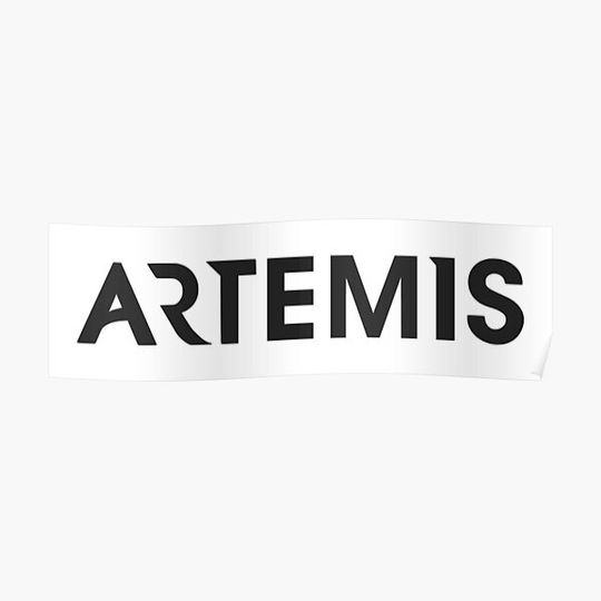 Artemis Program - Black Premium Matte Vertical Poster