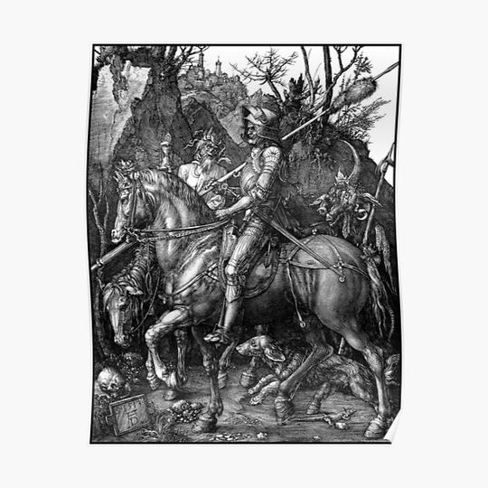 Knight, Death, and The Devil - Albrecht Durer Premium Matte Vertical Poster
