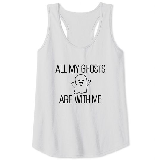 Lizzy McAlpine Tank Tops Tour 2023 Merch 'All my ghosts are with me' Tank Tops Concert Merchandise