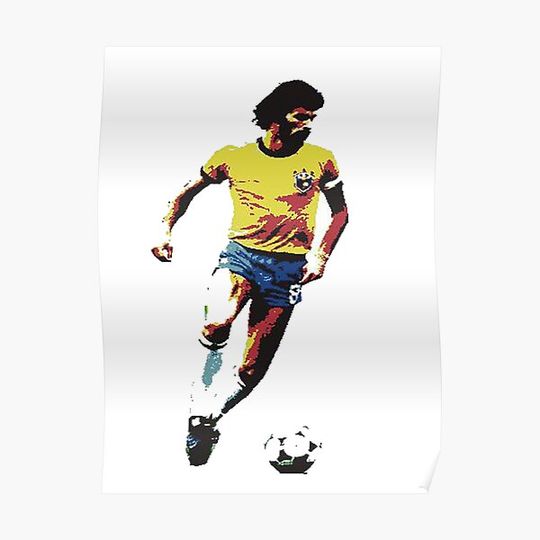 Socrates Brazil Legend - greatest player of all time in my book Premium Matte Vertical Poster
