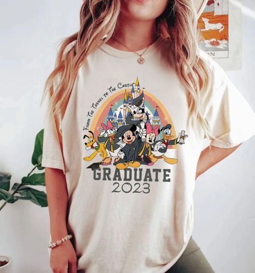 Disney Graduate 2023 Shirt, Mickey and Friends Graduation Shirt, Disney Senior Shirt
