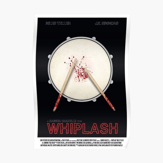 Whiplash film poster Poster Premium Matte Vertical Poster
