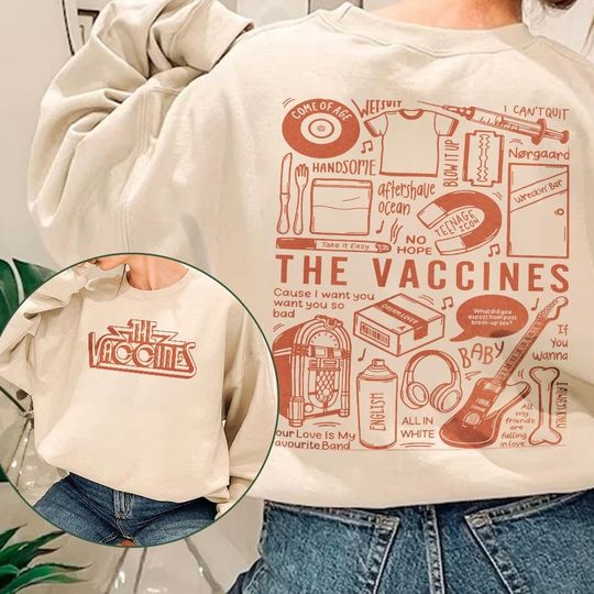 The Vaccines Shirt, The Vaccines Album, The Vaccines Band Shirt, The Vaccines Mar Trending Unisex Gifts 2 Side Sweatshirt