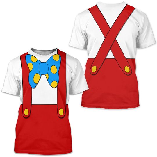 Roger Rabbit Red Overalls All Over Print Shirt, Halloween Cosplay Costume