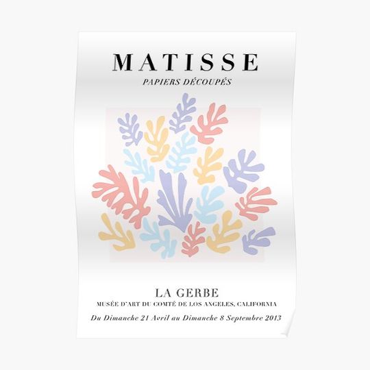 Henri Matisse La Gerbe Exhibition Premium Matte Vertical Poster