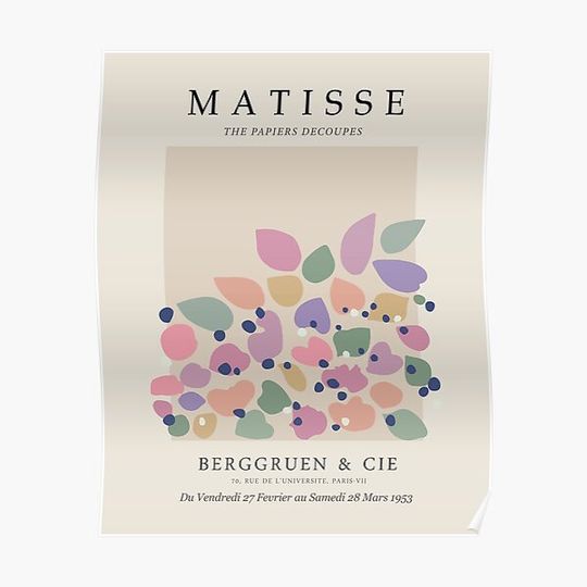 Henri Matisse Paper Decoupage Premium Matte Vertical Poster