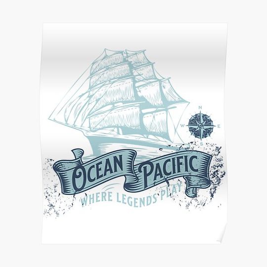 Vintage Ocean Pacific Where Legends Play For Vintage Ocean Pacific - Vintage Ocean Pacific Name Gift Premium Matte Vertical Poster