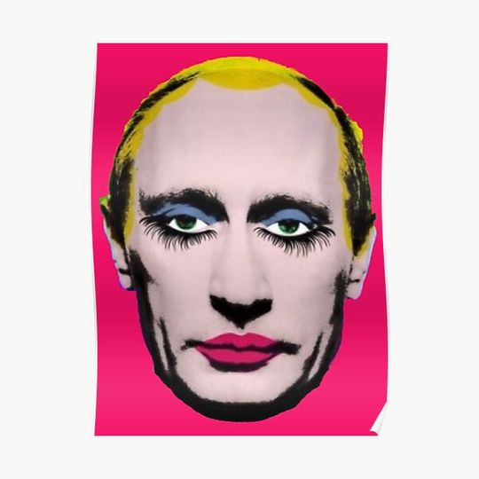 Banned in Russia Putin in Drag Premium Matte Vertical Poster