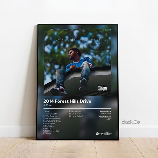 J Cole - 2014 Forest Hills Drive - Album Poster
